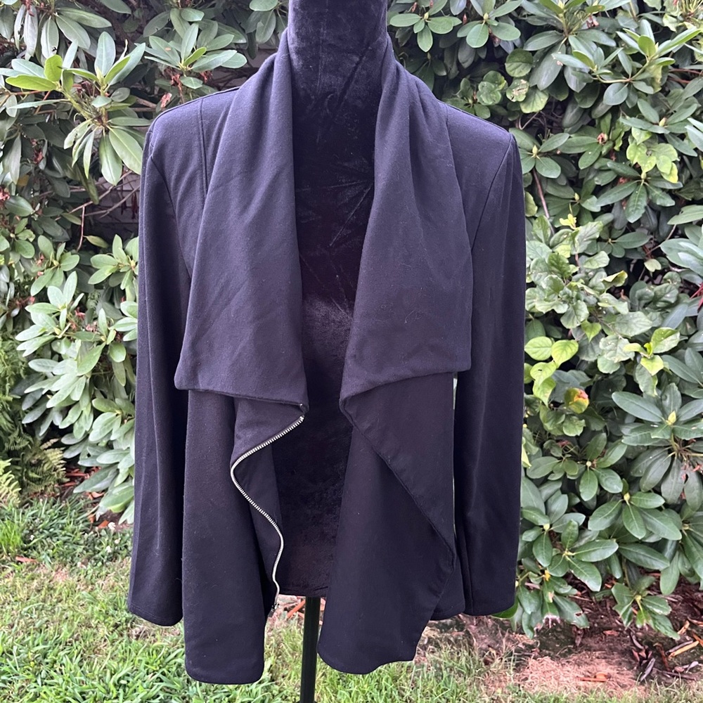 Apt. 9 Black Open Front Cardigan